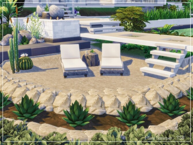 Sims 4 Ultra Modern White Villa by Mini Simmer at TSR