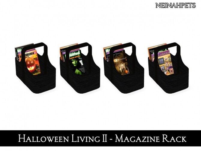Sims 4 Halloween Living II by neinahpets at TSR
