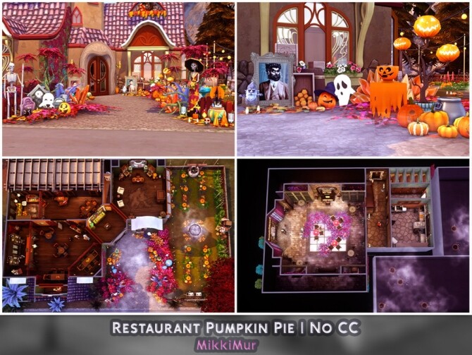 Sims 4 Restaurant Pumpkin Pie by MikkiMur at TSR