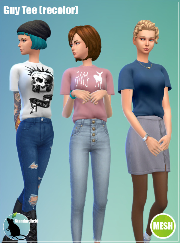 Sims 4 Guy Tee Recolor at Standardheld