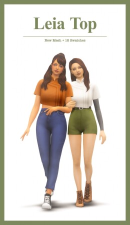 Leia Top at Sims4Nicole
