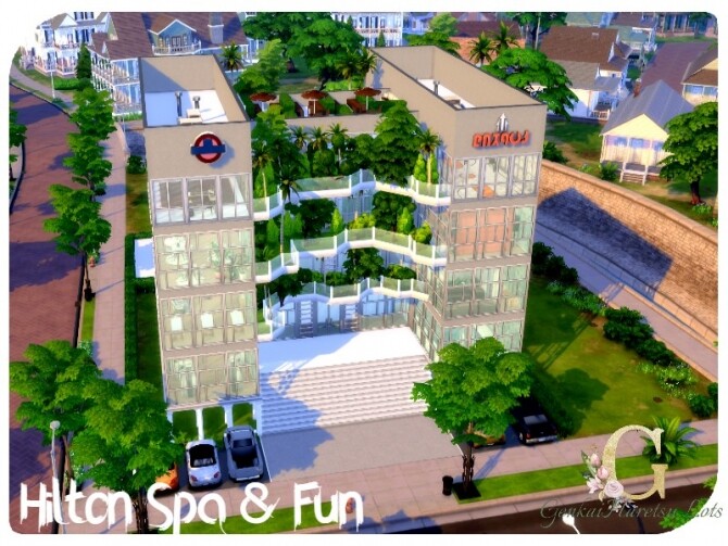 Sims 4 Hilton Spa & Fun by GenkaiHaretsu at TSR