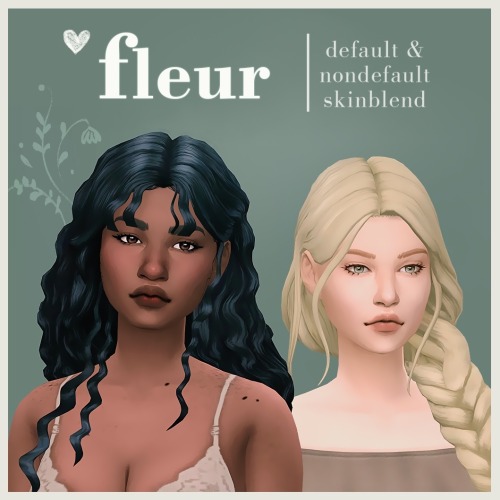 Sims 4 Fleur skinblend at Flowermilk