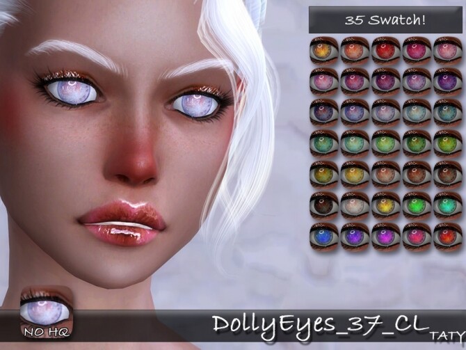 Sims 4 Dolly Eyes 37 CL by tatygagg at TSR