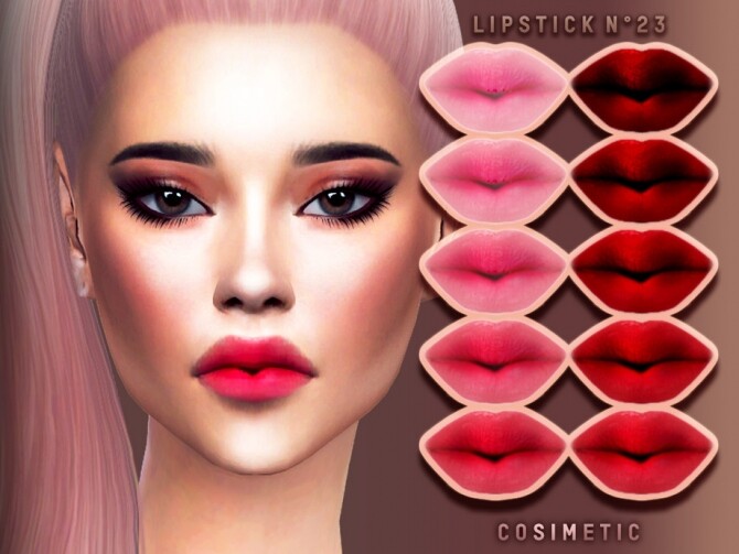 Sims 4 Lipstick N23 by cosimetic at TSR