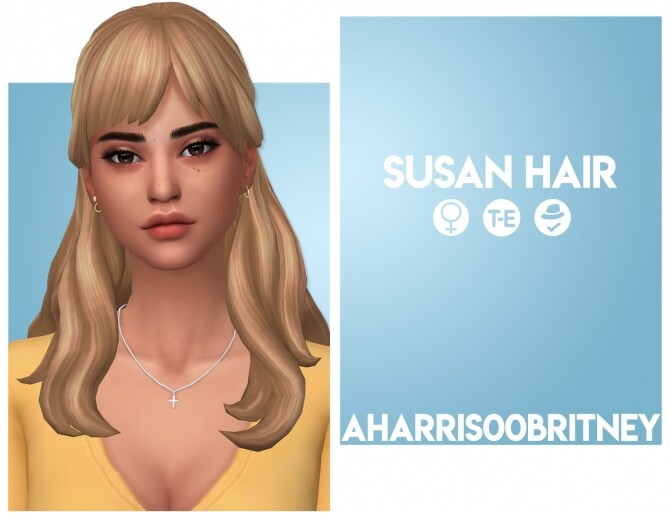 Sims 4 Susan Hair at AHarris00Britney