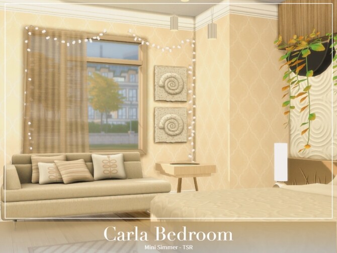 Sims 4 Carla Bedroom by Mini Simmer at TSR