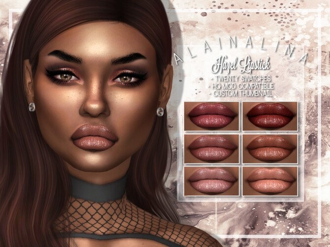 Sims 4 Hazel Lipstick at AlainaLina