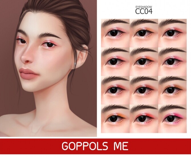Sims 4 GPME GOLD Eyeshadow CC 04 at GOPPOLS Me