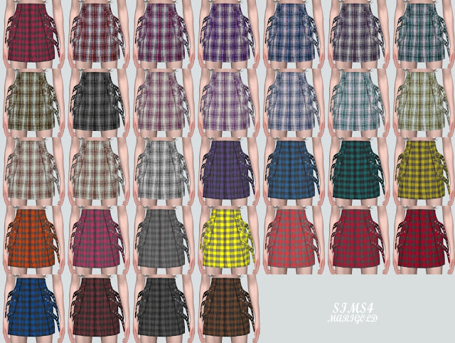 Sims 4 PP Belt Mini Skirt v2 at Marigold