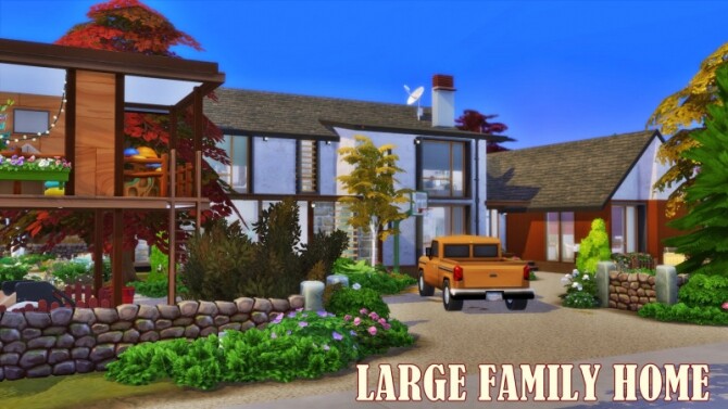 Sims 4 Large family home at Sims by Mulena