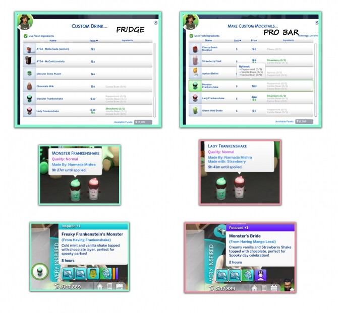 Sims 4 FRANKENSHAKES   MONSTER AND LADY at Icemunmun