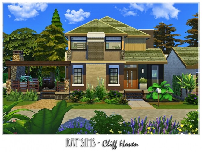 Sims 4 Cliff Haven home by Ray Sims at TSR