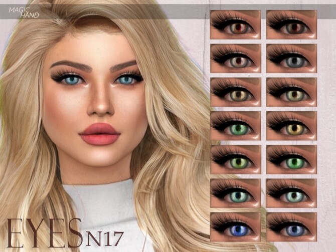 Sims 4 Eyes N17 by MagicHand at TSR