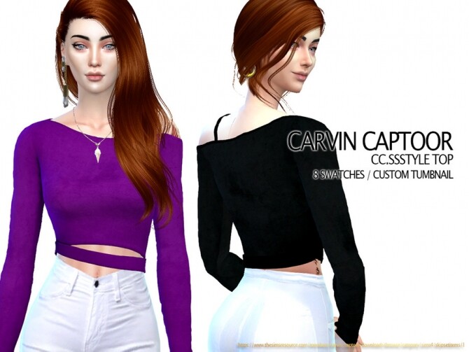 Sims 4 Style Top by carvin captoor at TSR