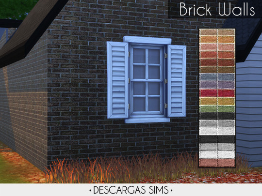 Sims 4 Brick Walls at Descargas Sims