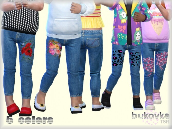 Sims 4 Pants Denim by bukovka at TSR