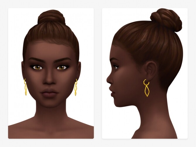 Sims 4 Tinka Earrings V2 by Nords at TSR