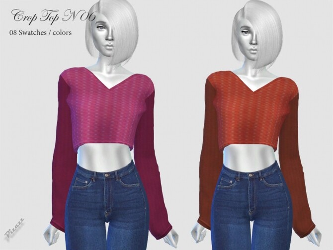 Sims 4 Crop Top N 06 by pizazz at TSR