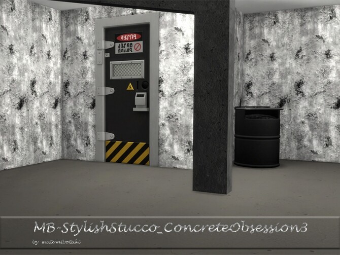 Sims 4 MB Stylish Stucco Concrete Obsession 3 by matomibotaki at TSR