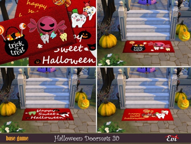 Sims 4 Halloween Door mats 20 by evi at TSR
