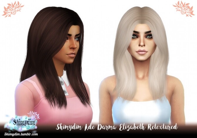 Sims 4 Ade Darma Elizabeth Hair Retexture at Shimydim Sims