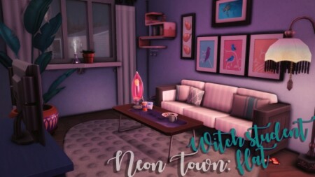 Neon Town Witch student flat at Wiz Creations