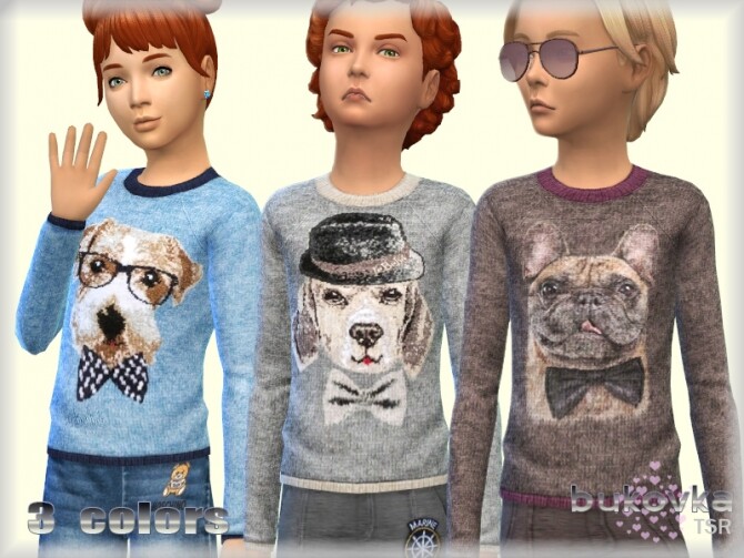 Sims 4 Sweater Dog by bukovka at TSR