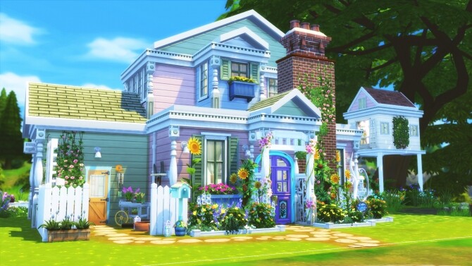Sims 4 Single Mom and Four Kids Family Home by simbunnyRT at Mod The Sims