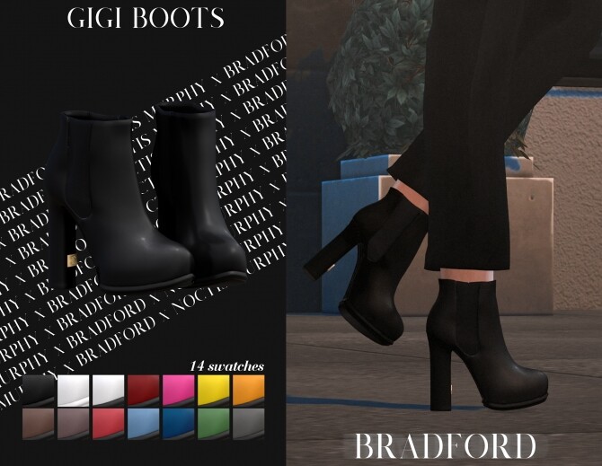 Sims 4 Gigi Boots by Silence Bradford at MURPHY