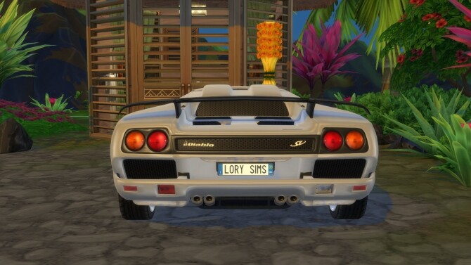Sims 4 Lamborghini Diablo SV at LorySims