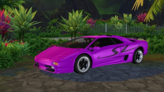 Sims 4 Lamborghini Diablo SV at LorySims