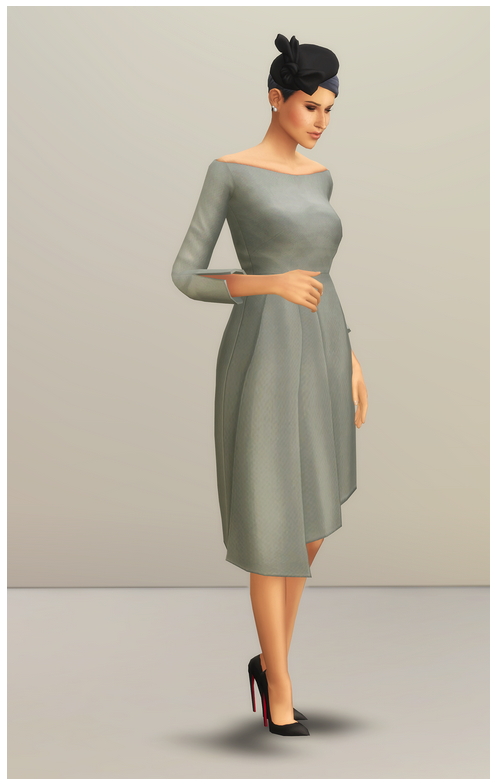 Sims 4 Duchess of Dress VI at Rusty Nail
