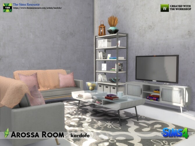 Sims 4 Arossa Room by kardofe at TSR