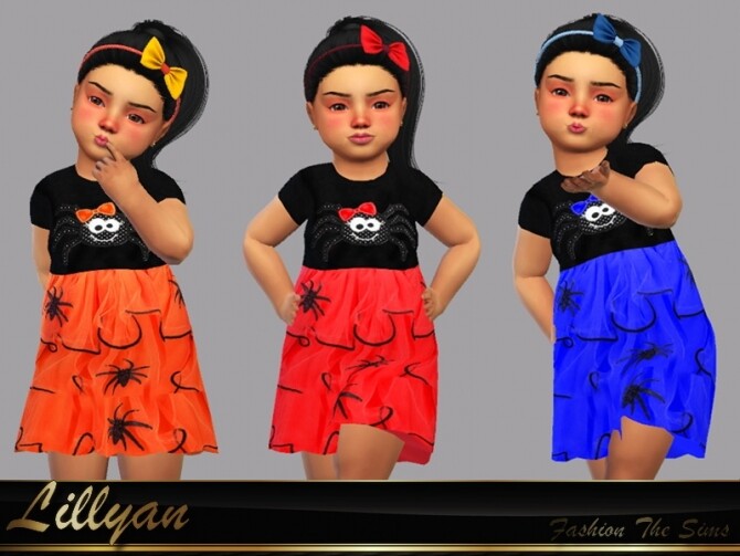 Sims 4 Dress baby Kelly by LYLLYAN at TSR