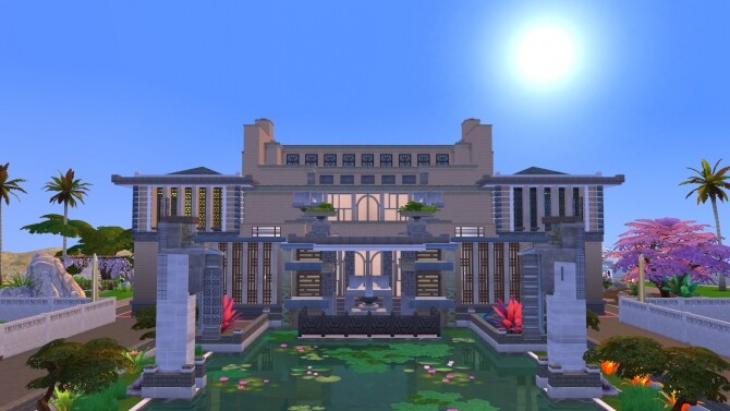 Sims 4 Imperial mansion by PinkCherub at TSR