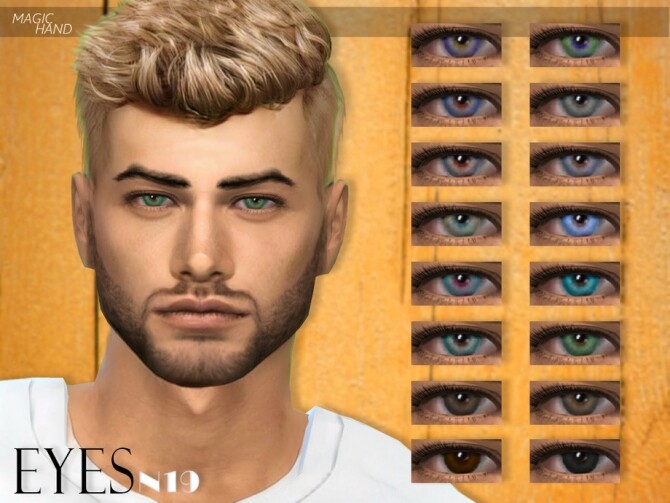 Sims 4 Eyes N19 by MagicHand at TSR