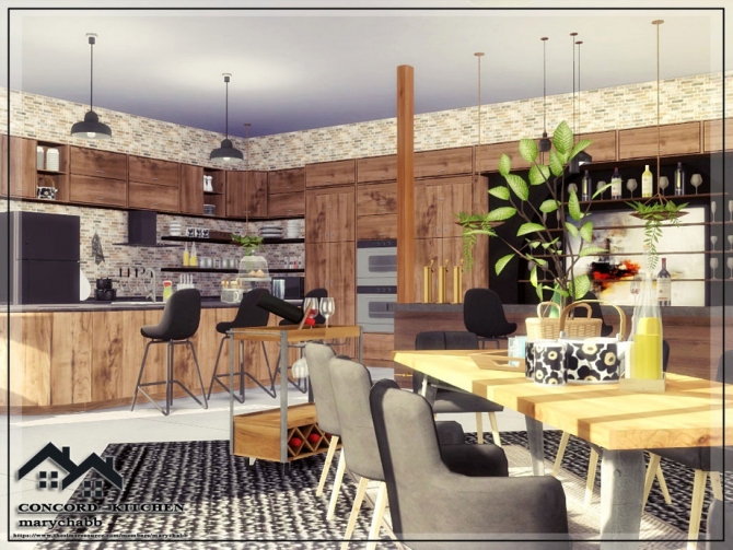 CONCORD Kitchen by marychabb at TSR » Sims 4 Updates