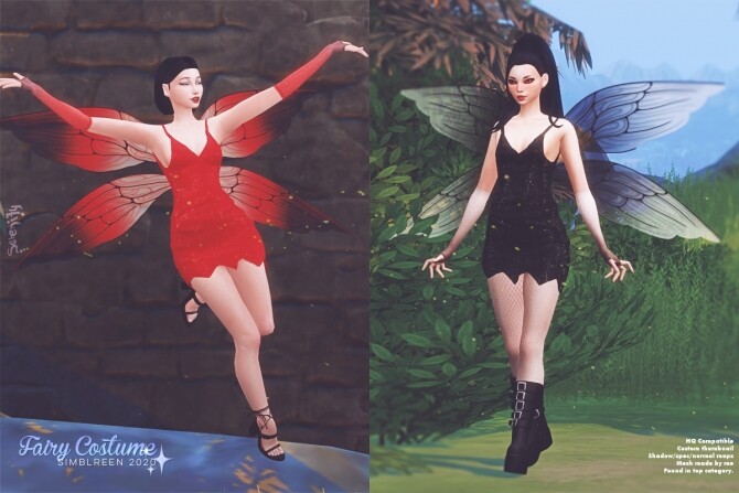 Sims 4 Fairy Costume Simblreen 2020 at SERENITY