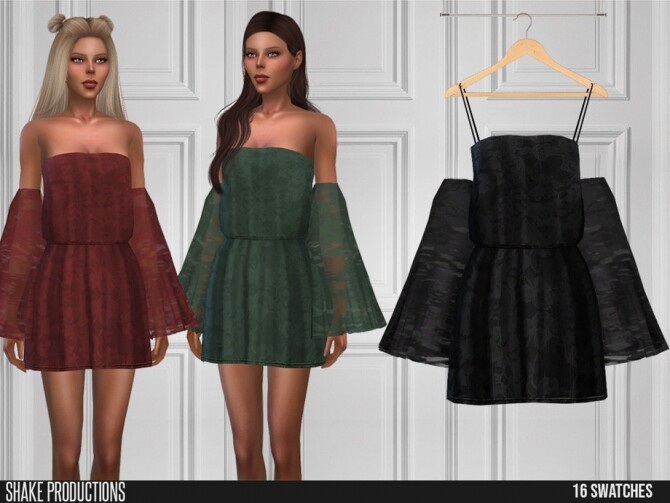 Sims 4 544 Dress by ShakeProductions at TSR