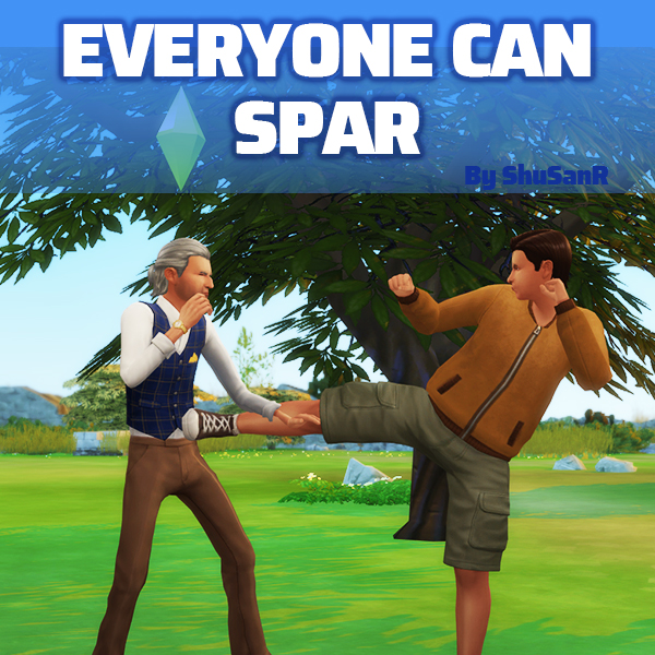 Sims 4 Everyone can Spar! by ShuSanR at Mod The Sims