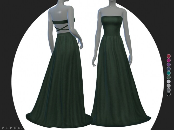 Sims 4 Layla gown by Pipco at TSR