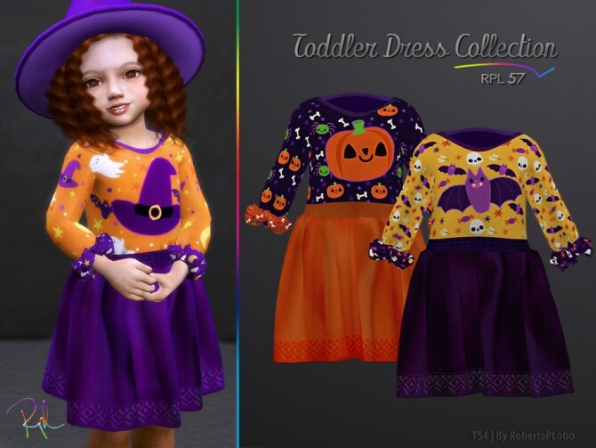 Sims 4 TODDLER Collection RPL57 Halloween by RobertaPLobo at TSR