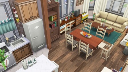 TINY APARTMENT FOR 8 SIMS at Aveline Sims
