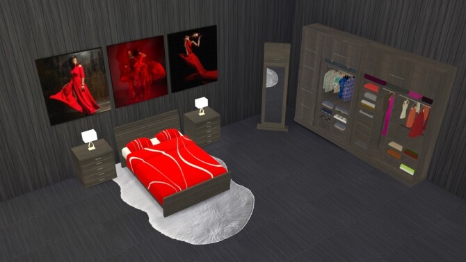 Sims 4 Micha Bedroom at LIZZY SIMS