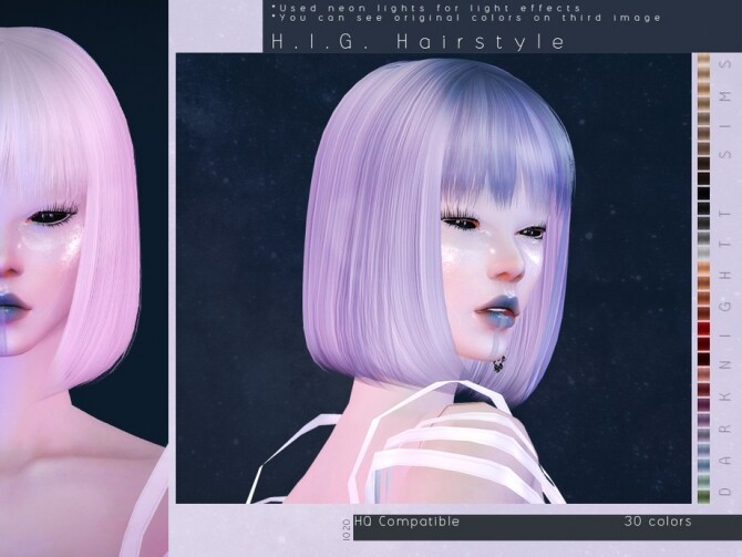 Sims 4 H.I.G. Hairstyle by DarkNighTt at TSR