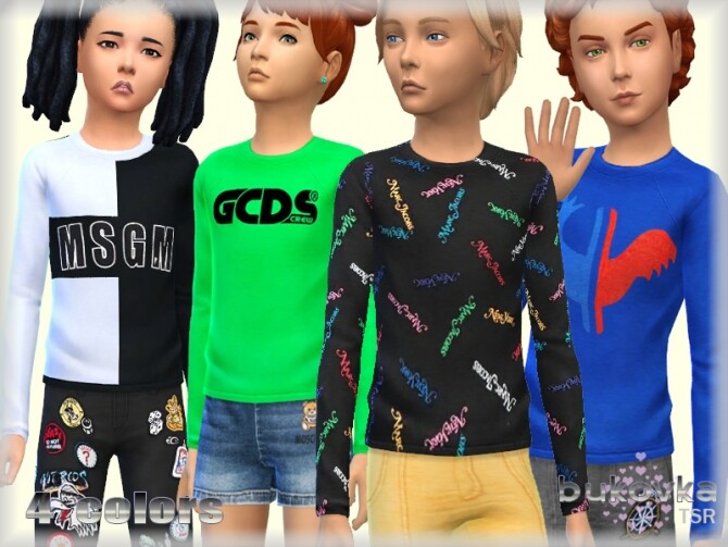 Sims 4 Shirt Child by bukovka at TSR