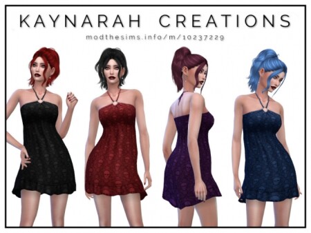 Summer Skulls Dress (KC2) by Kaynarah at Mod The Sims