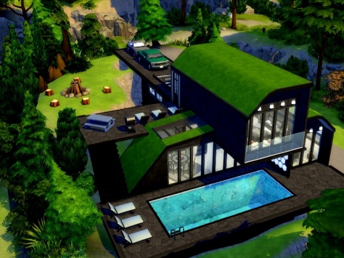 Sims 4 Black Future Home by GenkaiHaretsu at TSR