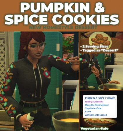 Pumpkin & Spice Cookies by RobinKLocksley at Mod The Sims